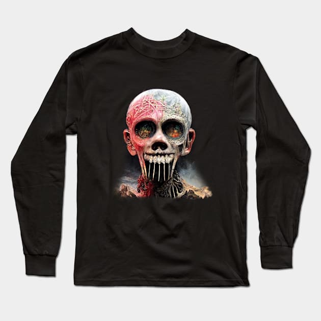 BlackMetal Artwork, Extreme Metal Artwork Long Sleeve T-Shirt by maxdax